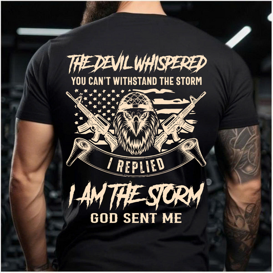 I Am The Storm – Veteran T-Shirt – Gift for US Army Veterans – Patriotic Military Shirt