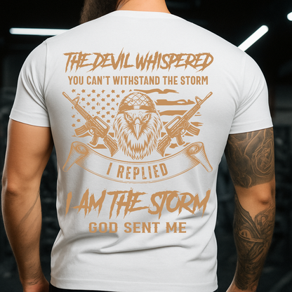 I Am The Storm – Veteran T-Shirt – Gift for US Army Veterans – Patriotic Military Shirt