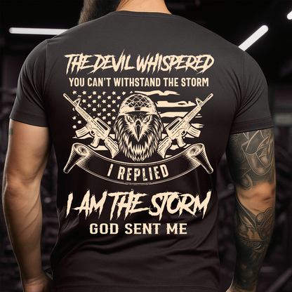 I Am The Storm – Veteran T-Shirt – Gift for US Army Veterans – Patriotic Military Shirt