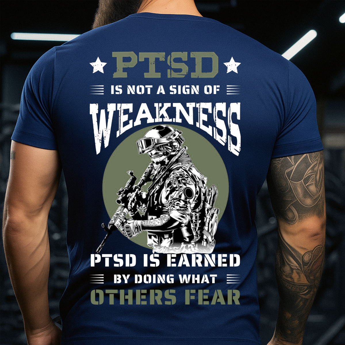 PTSD Is Not Weakness – Veteran T-Shirt – Gift for Military Veterans – Patriotic Army Tee