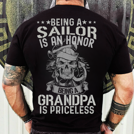 Proud Sailor Grandpa Shirt - Military Veteran Family Gift Tee