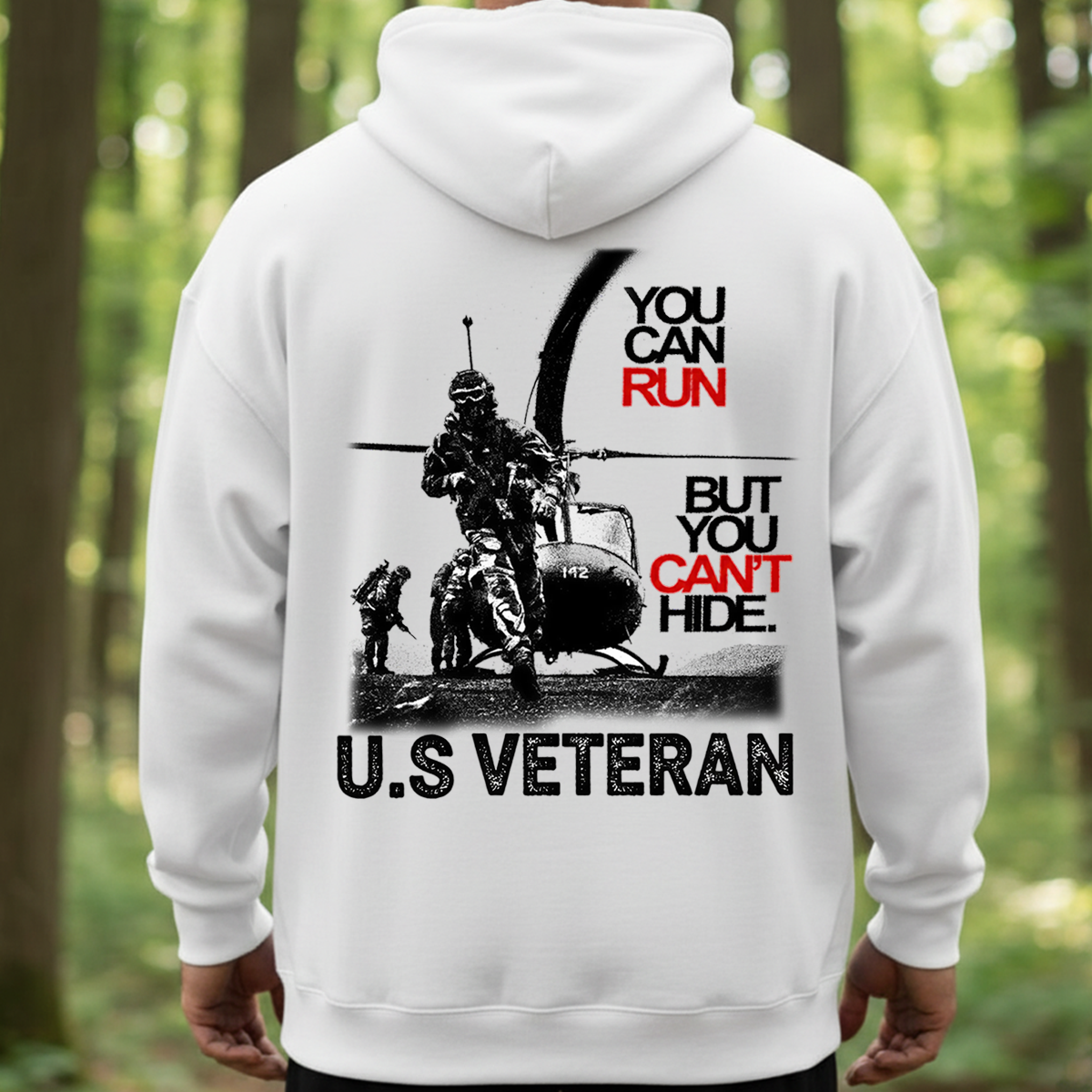 U.S Veteran Combat T-Shirt, Hoodie, Sweatshirt – You Can Run But You Can’t Hide Military Helicopter Shirt, ,Gift For Xmas, Veteran , Husband