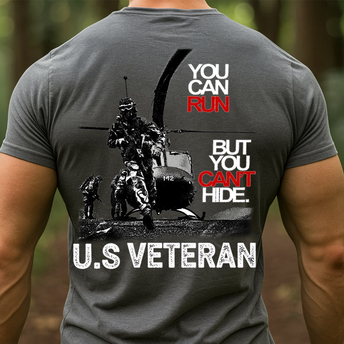 U.S Veteran Combat T-Shirt, Hoodie, Sweatshirt – You Can Run But You Can’t Hide Military Helicopter Shirt, ,Gift For Xmas, Veteran , Husband