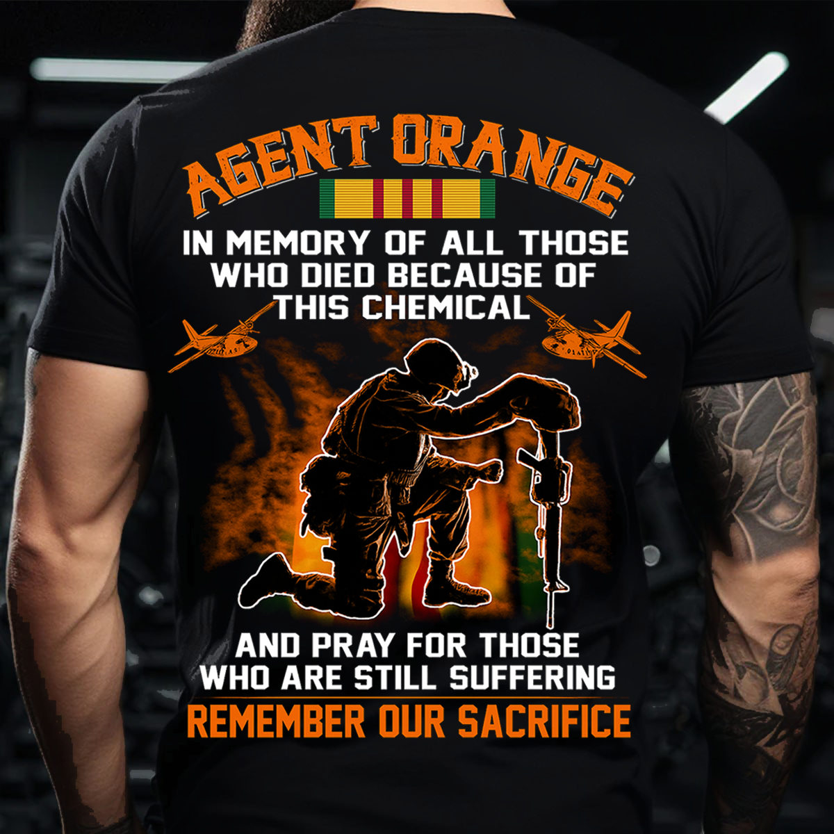 C-123 Provider Agent Orange T-Shirt – Vietnam War Aircraft Memorial, Remember Our Sacrifice Shirt
