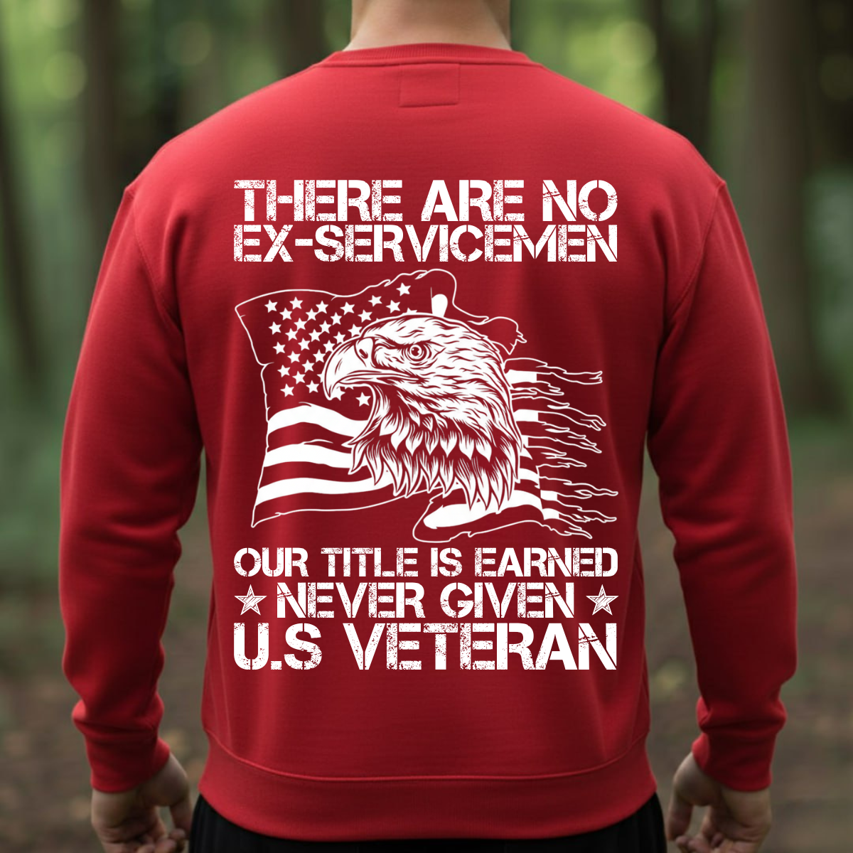 Veteran Pride T-Shirt, Sweatshirt, Hoodie – Earned Never Given Military Graphic Tee