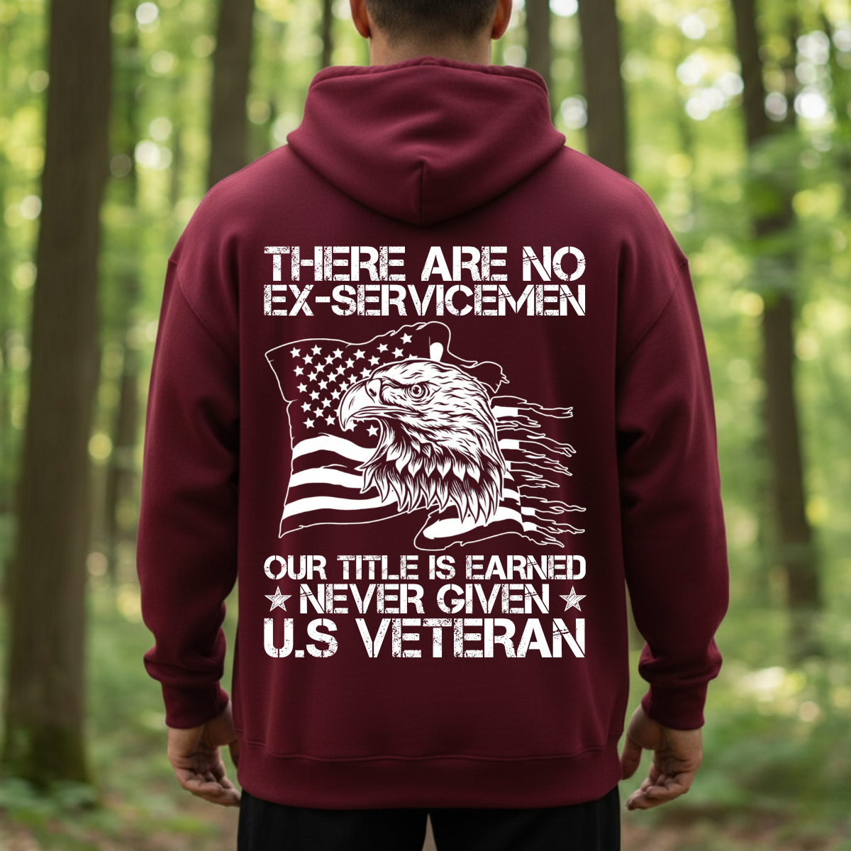 Veteran Pride T-Shirt, Sweatshirt, Hoodie – Earned Never Given Military Graphic Tee