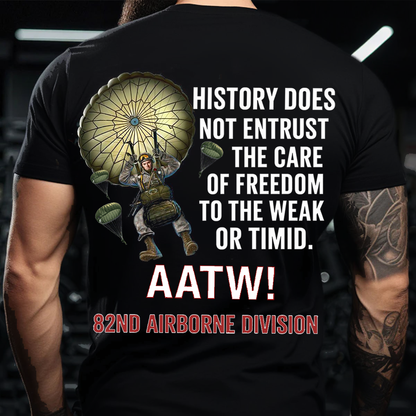 82nd Airborne Paratrooper Veteran T-Shirt – AATW All The Way Military Quote Tee