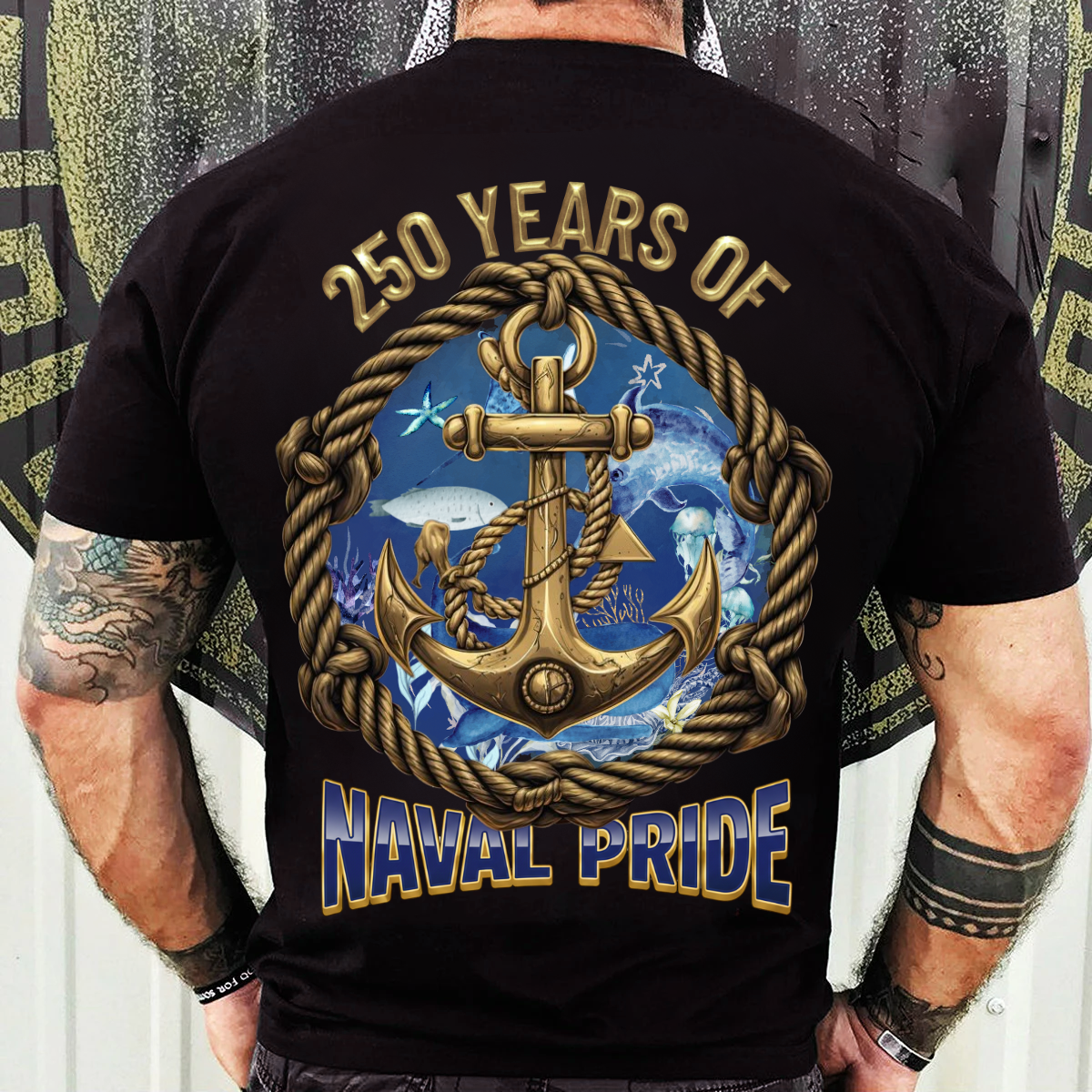 Naval Pride Veteran T-Shirt, Sweatshirt, Hoodie – 250 Years of Service and Honor – Gift for Veteran's Day