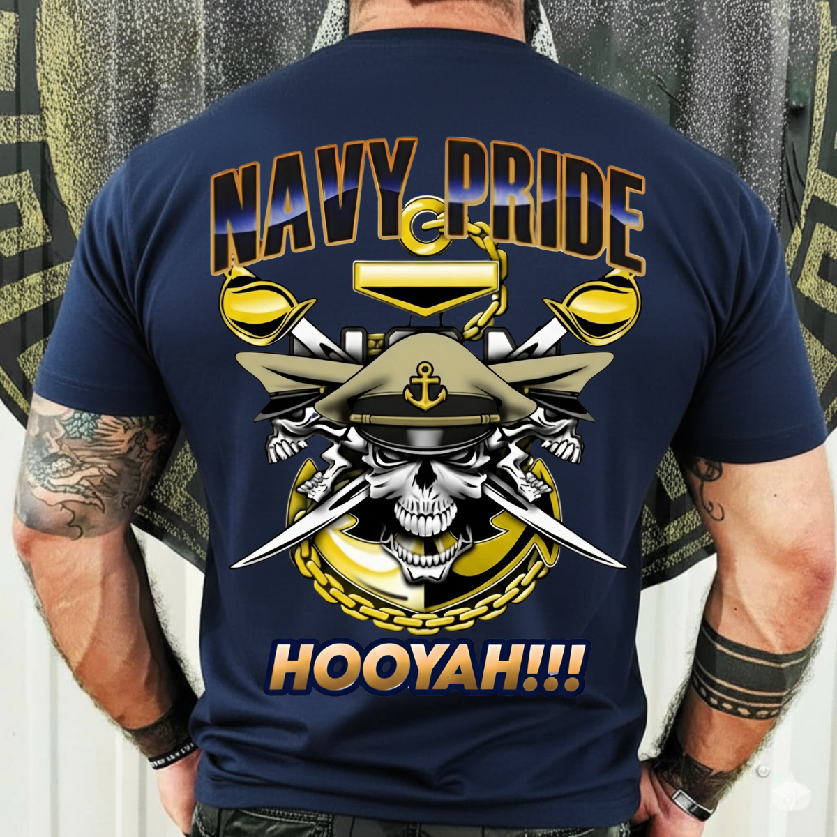 Navy Veteran Shirt – Navy Pride Hooyah – Sailor Spirit Apparel