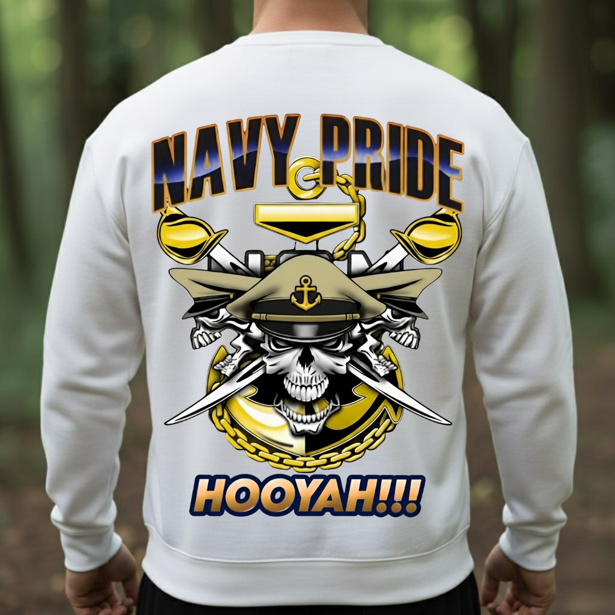 Navy Veteran Shirt – Navy Pride Hooyah – Sailor Spirit Apparel
