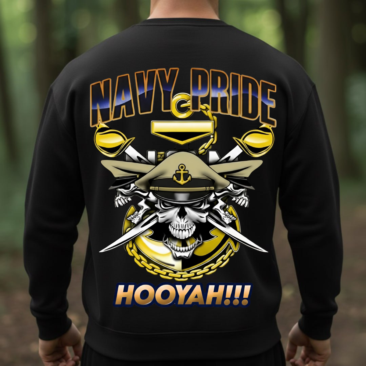Navy Veteran Shirt – Navy Pride Hooyah – Sailor Spirit Apparel