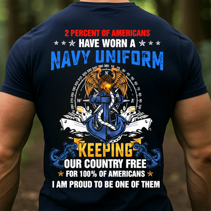 Patriotic Sailor Tee for U.S. Navy Veterans - U.S. Navy Veteran Pride Shirt
