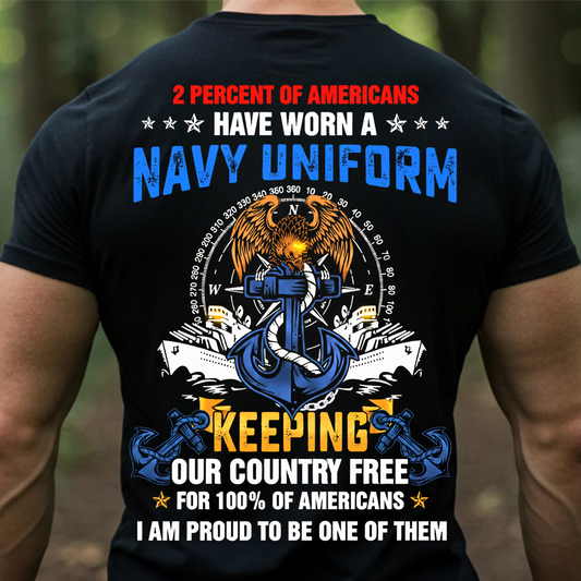 Patriotic Sailor Tee for U.S. Navy Veterans - U.S. Navy Veteran Pride Shirt