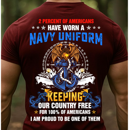 Patriotic Sailor Tee for U.S. Navy Veterans - U.S. Navy Veteran Pride Shirt