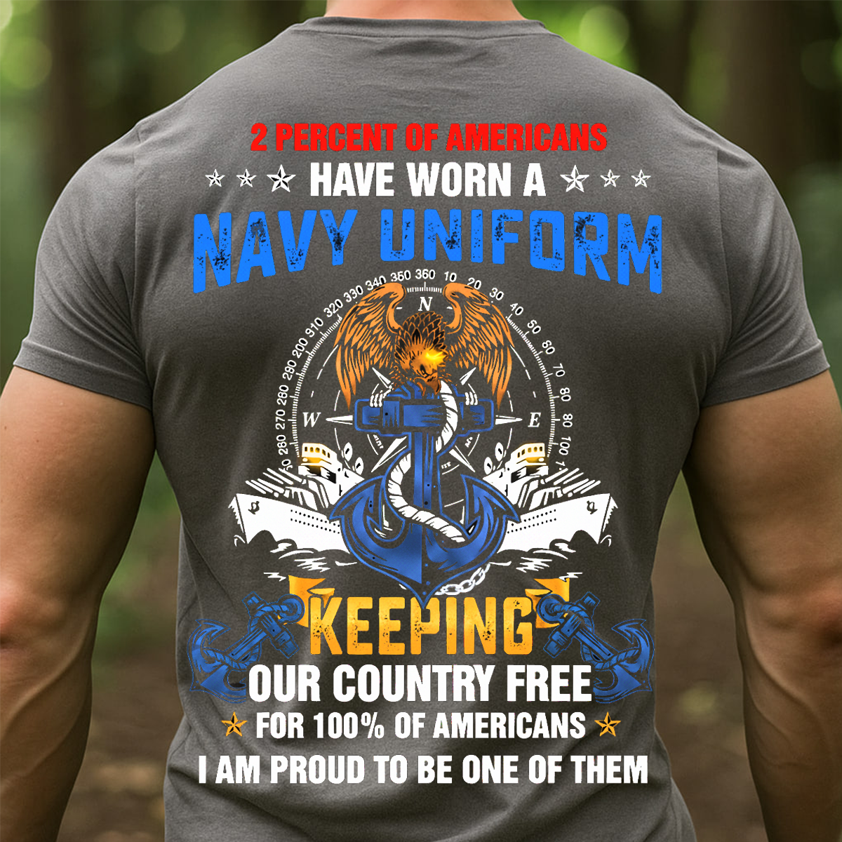 Patriotic Sailor Tee for U.S. Navy Veterans - U.S. Navy Veteran Pride Shirt