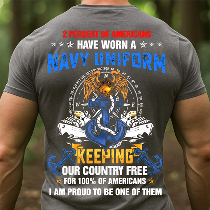 Patriotic Sailor Tee for U.S. Navy Veterans - U.S. Navy Veteran Pride Shirt
