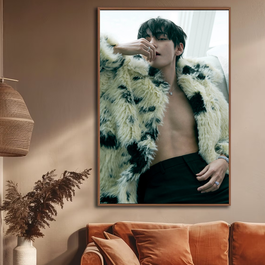 V (BTS) Kim Taehyung Wall Art Poster - Aesthetic Kpop Room Decor - Unframed Matte Print