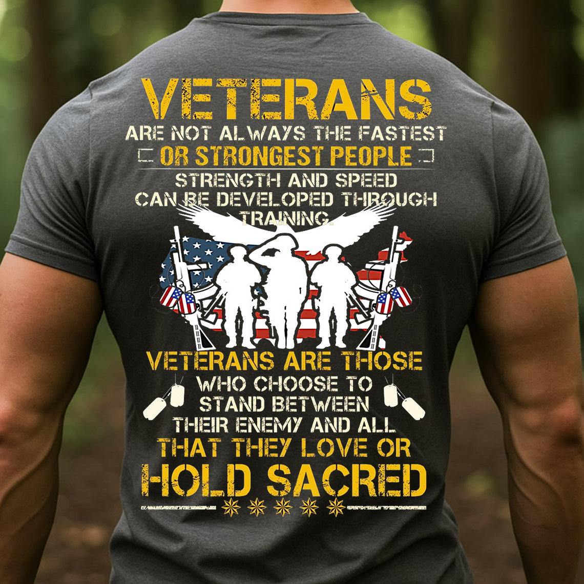 Veterans Hold Sacred Shirt, Sweatshirt, Hoodie – Military Soldier T-Shirt, Honor and Sacrifice Patriotic Tee