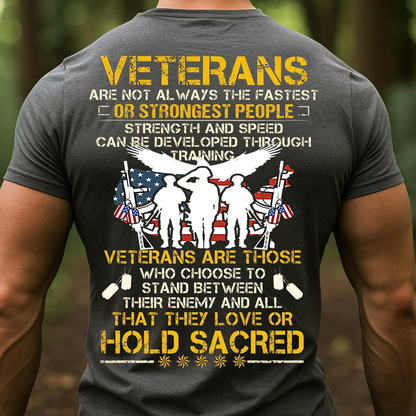Veterans Hold Sacred Shirt, Sweatshirt, Hoodie – Military Soldier T-Shirt, Honor and Sacrifice Patriotic Tee