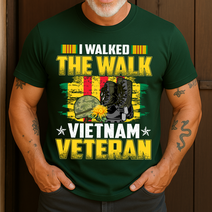 I Walked The Walk Vietnam Veteran T-Shirt