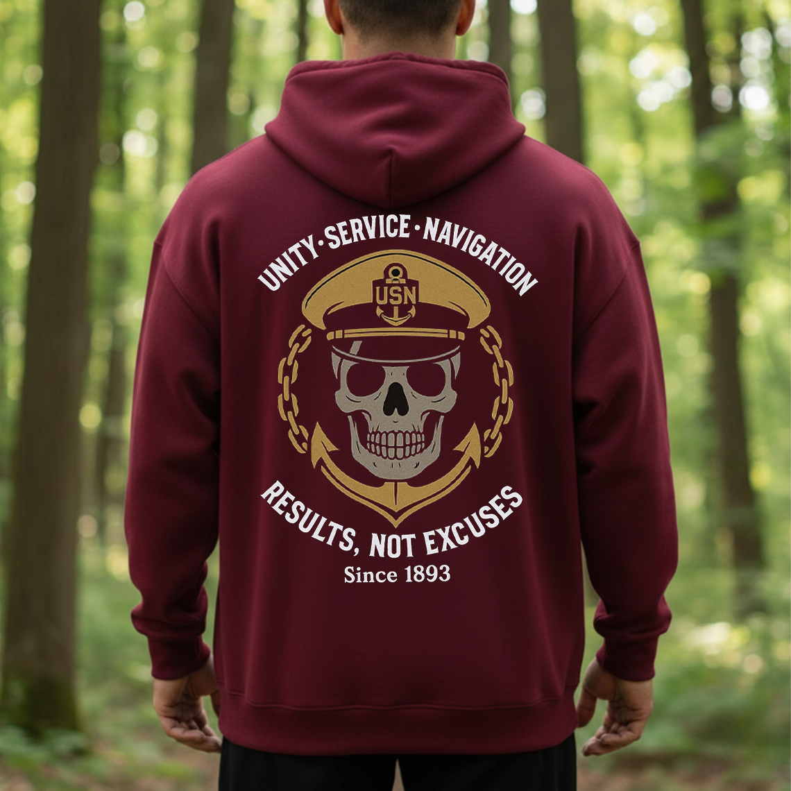 US Navy Chief Veteran T-Shirt, Sweatshirt, Hoodie – Unity Service Navigation Since 1893 Military Pride Patriotic Tee