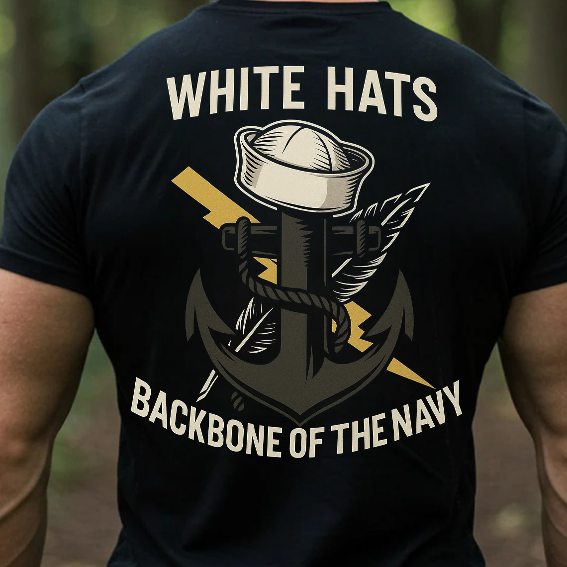 Navy Veteran White Hats Shirt, Sweatshirt, Hoodie – Backbone of the Navy Sailor Tee