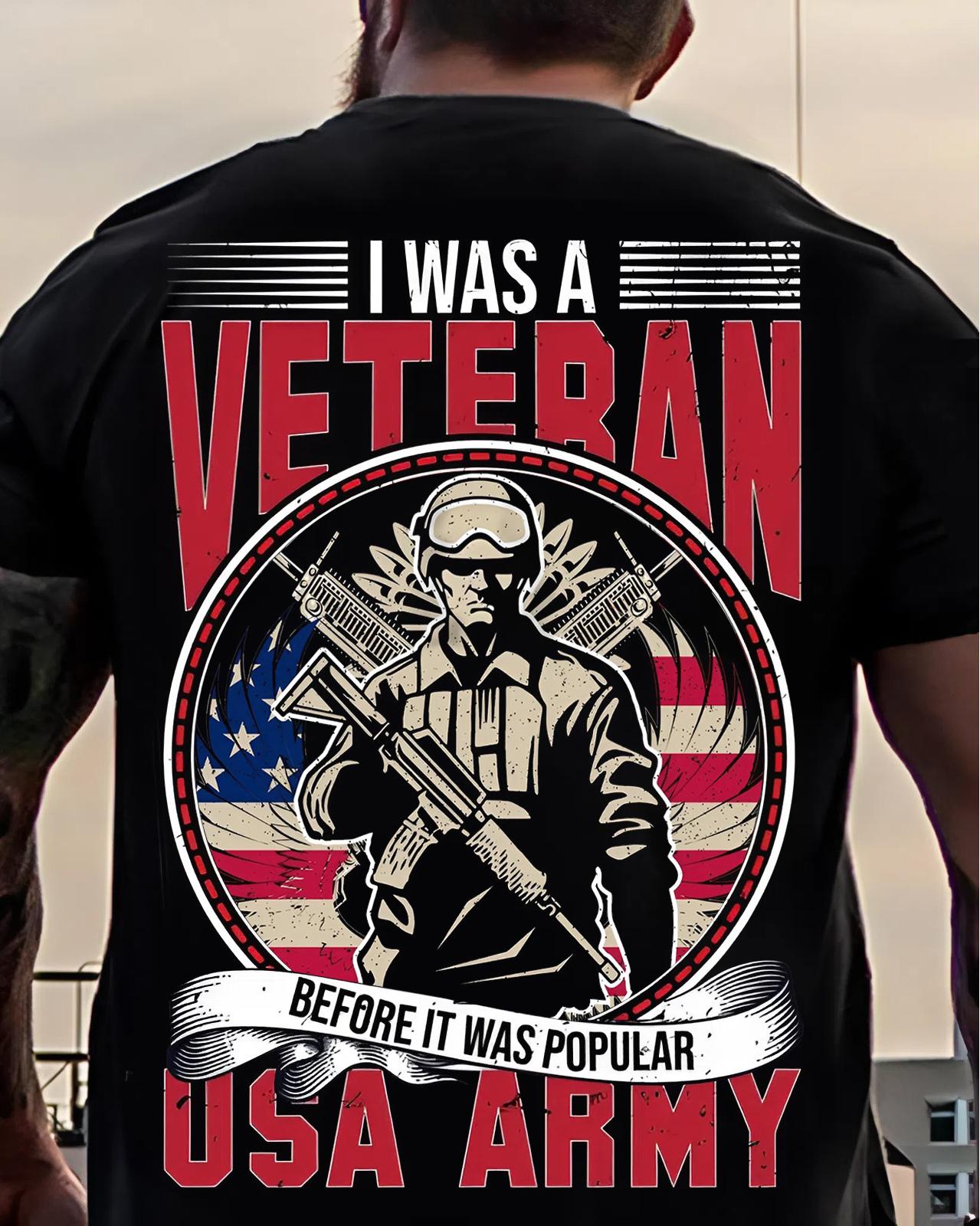 Proud Veteran Statement Tee – Honoring Service Before the Hype