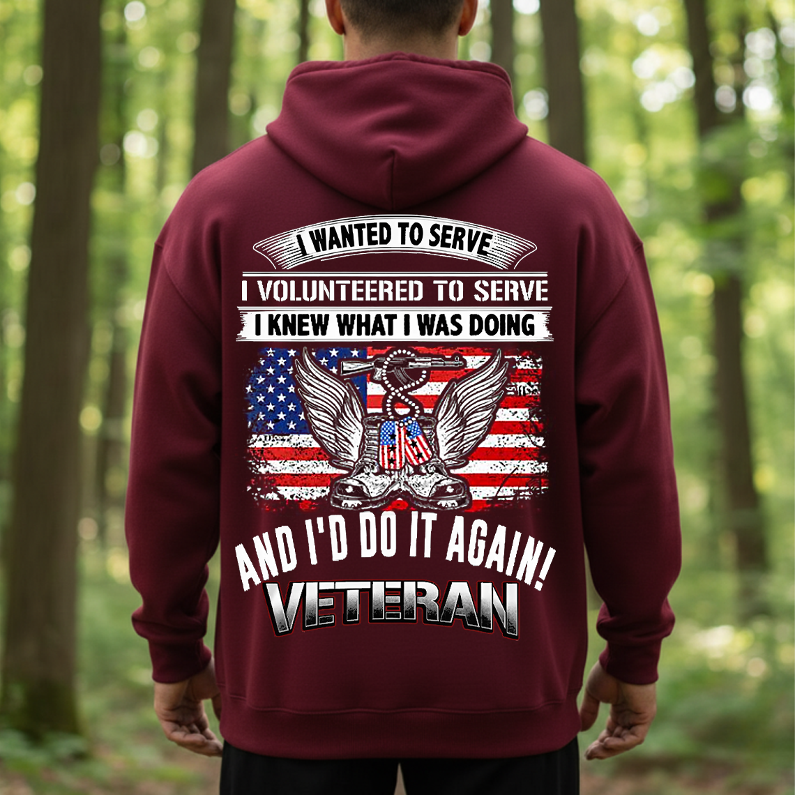 I Wanted to Serve Veteran Shirt, Sweatshirt, Hoodie – Proud Military Service T-Shirt for Men and Women