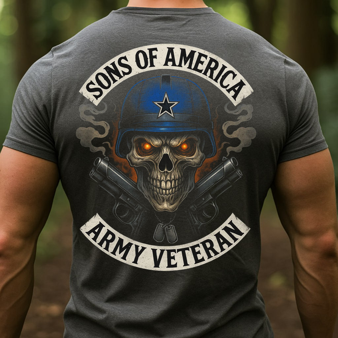 Sons of America Army Veteran Shirt, Sweatshirt, Hoodie – Military Skull T-Shirt for Men, Patriotic Tee, Veteran Pride Gift