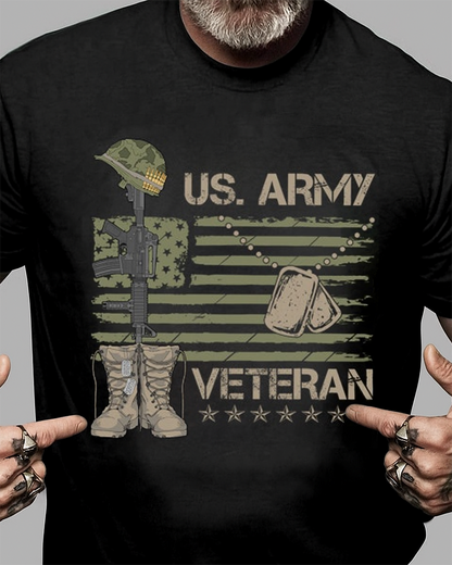 Us Army Veteran Flag Veteran T Shirt