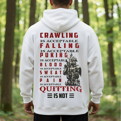 Never Quit Military Motivation Shirt – Gritty Soldier Quote Tee,  T-Shirt for Veterans & Warriors