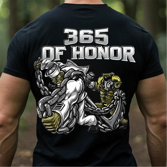 365 Of Honor Pride Shirt – Sailor and Goat Chain Design, Navy Heritage T-Shirt for Veterans