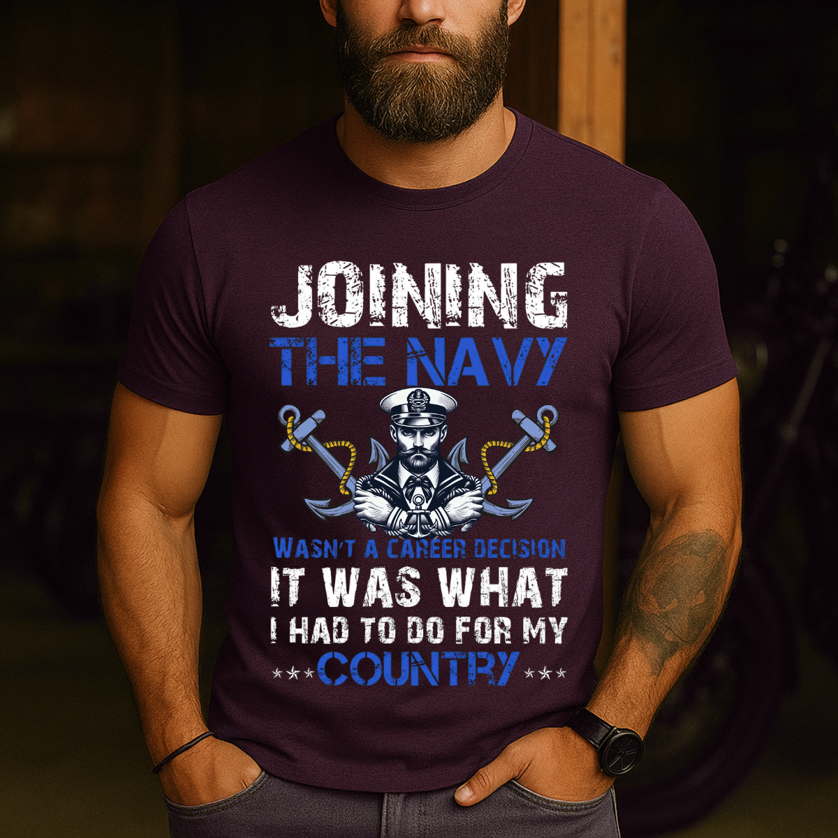 Navy Veteran Pride T-Shirt – Joining The Navy – Patriotic Gift Tee