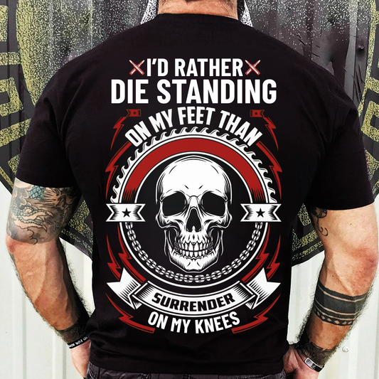 Veteran Skull T-Shirt, Sweatshirt, Hoodie – Stand Never Kneel – Military Pride Tee