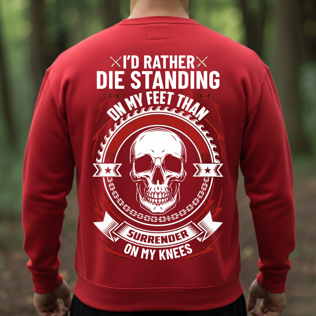 Veteran Skull T-Shirt, Sweatshirt, Hoodie – Stand Never Kneel – Military Pride Tee