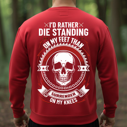 Veteran Skull T-Shirt, Sweatshirt, Hoodie – Stand Never Kneel – Military Pride Tee
