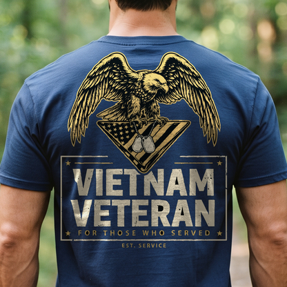 "Vietnam Veteran" T-Shirt – Patriotic Military Veteran Pride Gift for Veterans Day