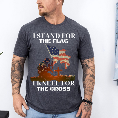 U.S. Veteran Shirt - Stand For The Flag, Kneel For The Cross - Proud Veteran Shirt, Perfect Gift For Veteran