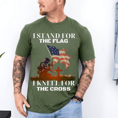 U.S. Veteran Shirt - Stand For The Flag, Kneel For The Cross - Proud Veteran Shirt, Perfect Gift For Veteran