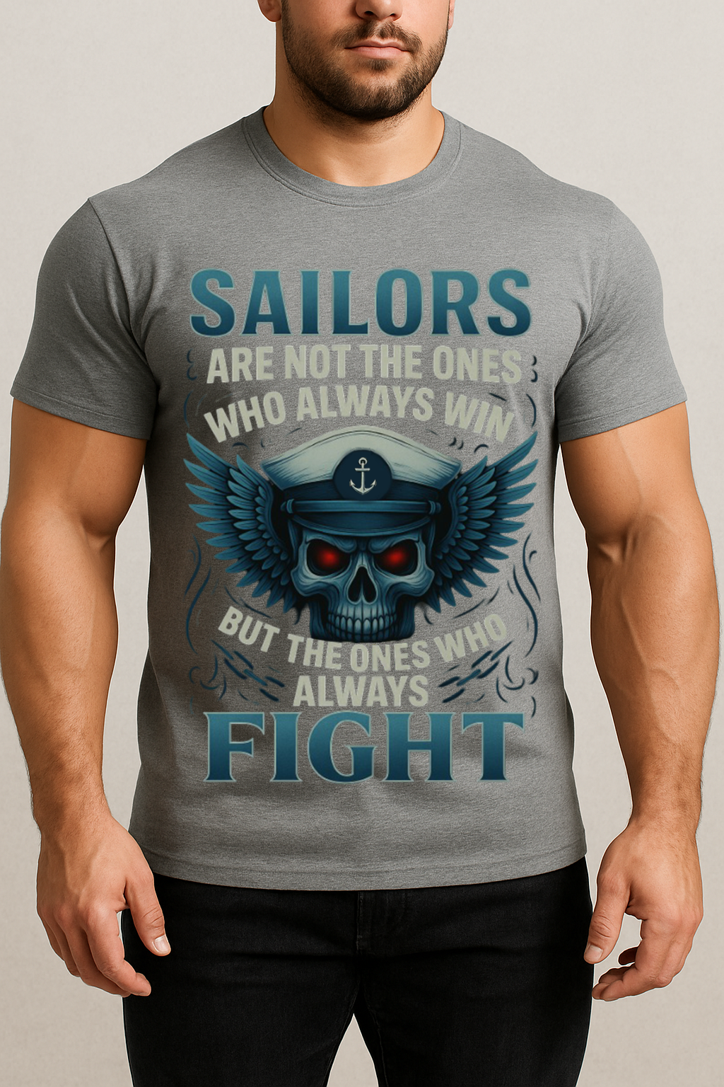 Sailors Always Fight Skull Shirt – Navy Veteran Military T-Shirt Gift