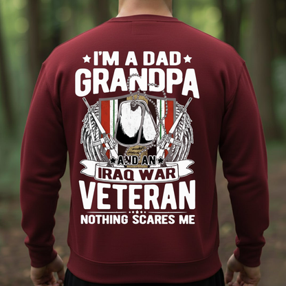 I’m a Dad Grandpa and an Iraq War Veteran Shirt – Funny Patriotic Military Tee for Proud Veterans