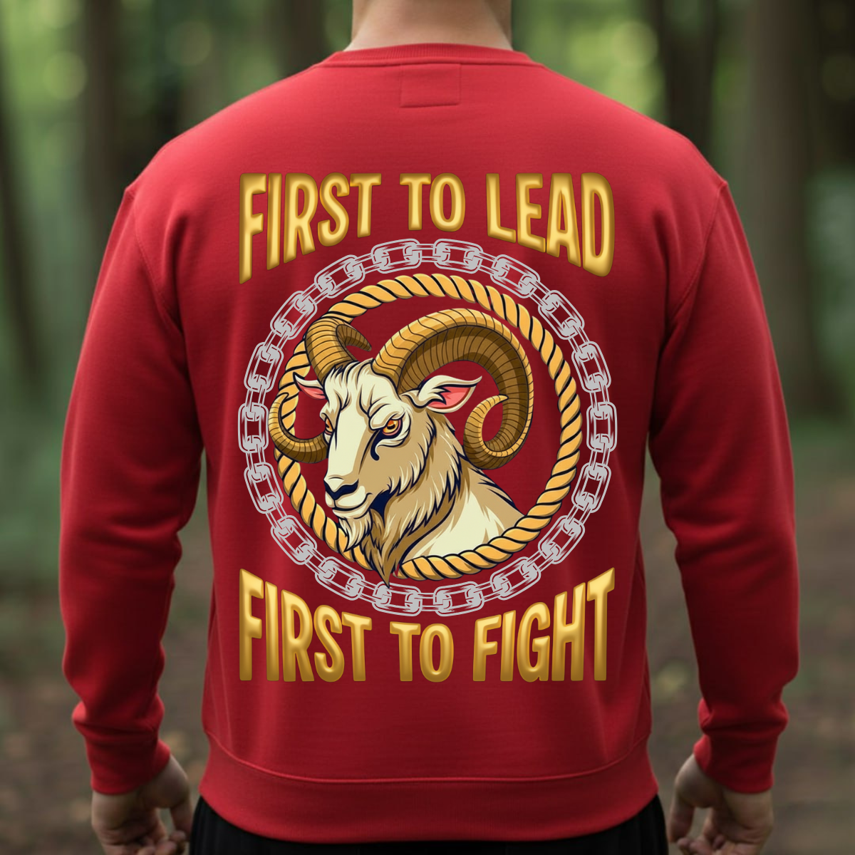 Proud Veteran Shirt – First to Lead and Fight – Ram Head Military Pride Tee