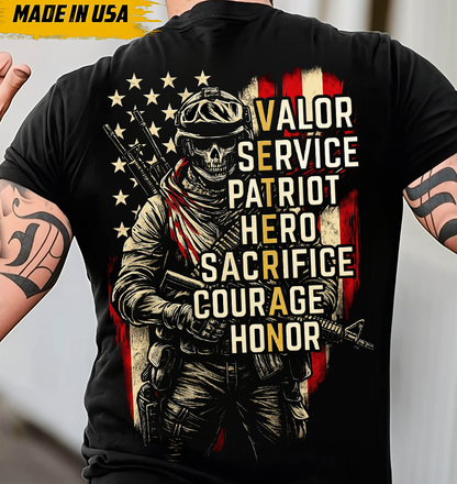 Valor, Service, and Honor – The Ultimate Veteran Shirt for Heroes, Fathers, and Grandfathers