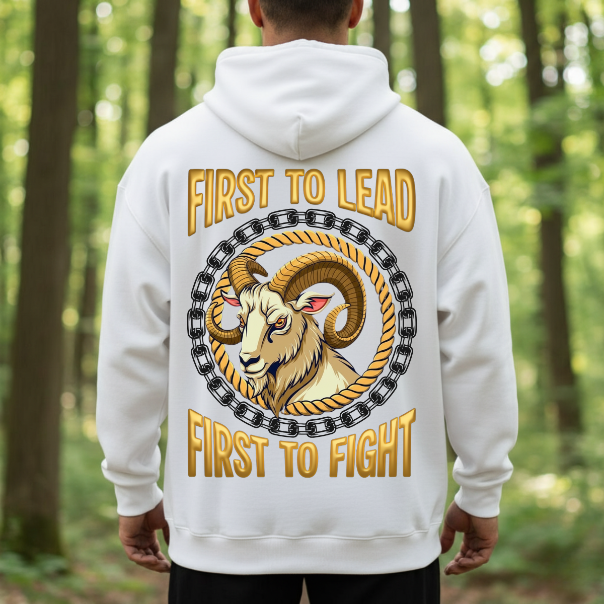 Proud Veteran Shirt – First to Lead and Fight – Ram Head Military Pride Tee