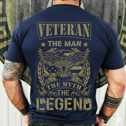 Proud Veteran Shirt – The Man The Myth The Legend – American Warrior Style