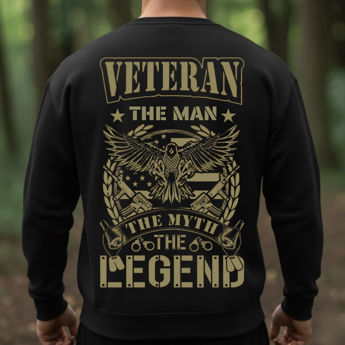 Proud Veteran Shirt – The Man The Myth The Legend – American Warrior Style