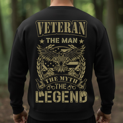 Proud Veteran Shirt – The Man The Myth The Legend – American Warrior Style