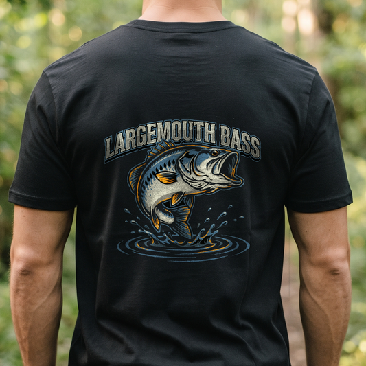 "Largemouth Bass" T-Shirt – Fishing Angler Outdoor Gift for Fishermen