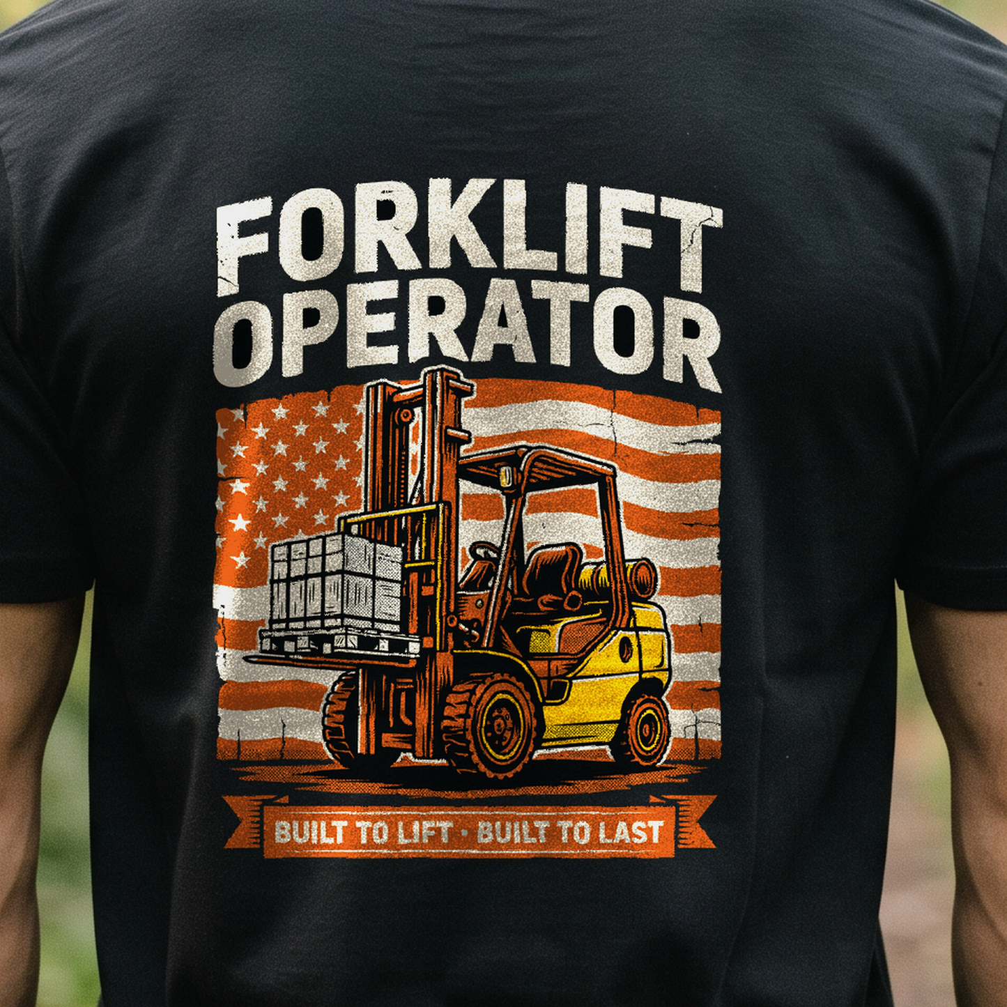 "Forklift Operator" T-Shirt – Heavy Equipment Operator Blue Collar Worker Gift