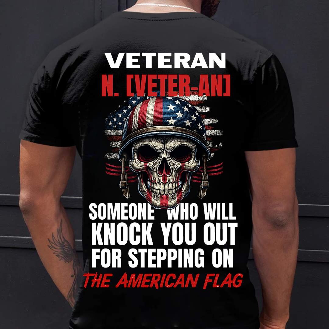 U.S. Veteran Shirt - Veteran (Noun) - Funny Veteran Shirt, Perfect Gift For Veteran - Bold Military Humor